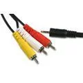 Кабель-переходник AV 3RCA - Jack 3.5 мм Кабель-переходник AV 3RCA - Jack 3.5 мм