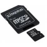 Карта памяти KINGSTON microSDHC 4 Gb class 10 + SD адаптер Карта памяти KINGSTON microSDHC 4 Gb class 10 + SD адаптер