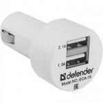 Зарядное устройство USB DEFENDER ECA-15 5V/2А+1A USB Зарядное устройство USB DEFENDER ECA-15 5V/2А+1A USB