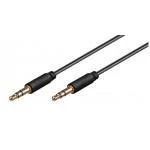 Кабель AUX AWM 110-02 Jack 3.5mm 0.5 м черный (папа-папа) Кабель AUX AWM 110-02 Jack 3.5mm 0.5 м черный (папа-папа)