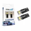 Габарит LED StarLight Vision W5W (T10) BRS T10 White LED W2.1X9.5d White 6000K 12/24V - 6