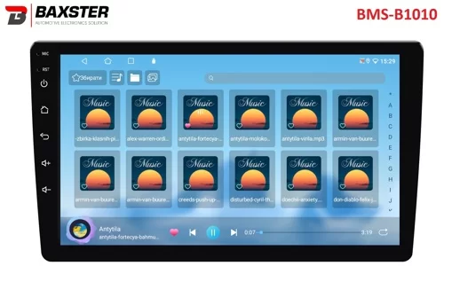 Мультимедійний центр Baxster BMS-B1010 Android 10 IPS 2+32Gb 10"