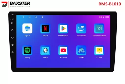 Мультимедійний центр Baxster BMS-B1010 Android 10 IPS 2+32Gb 10"