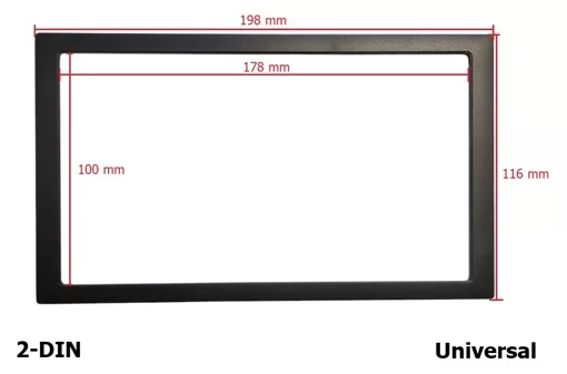 Рамка перехідна 2-DIN універсальна