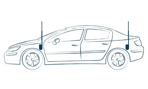 Антенна Blaupunkt AUTOJET 25 silver