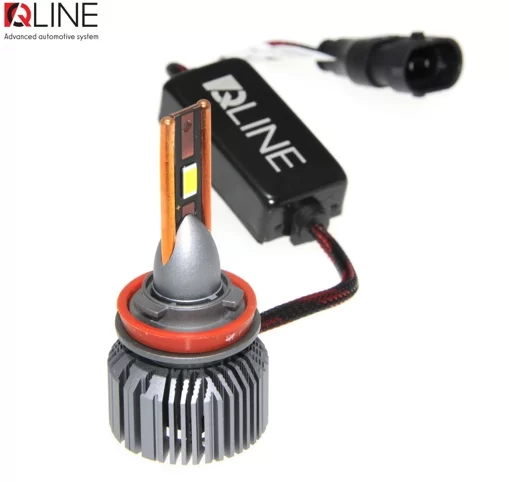 Лампы светодиодные QLine Ultra +200% 55W H11 6000K 12V УЦЕНКА