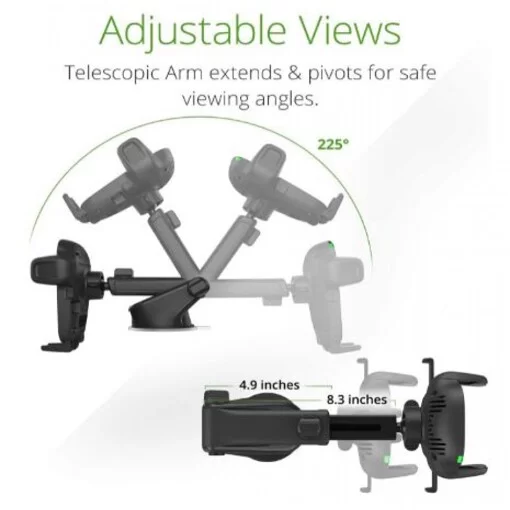 Автокріплення для смартфону iOttie Easy One Touch Wireless 2 Dash/Windshield Mount (HLCRIO142)