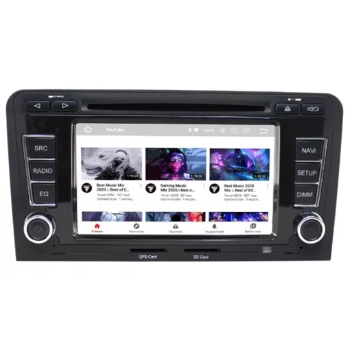 Штатная магнитола Gazer CM6007-8P AUDI A3 (2003-2008)