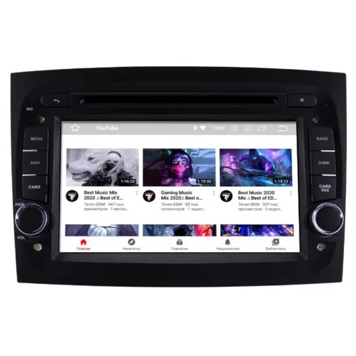 Штатна магнітола Gazer CM6007-263 Fiat Doblo (263) (2015-2017)