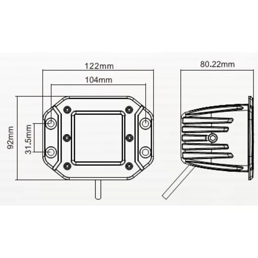 Світлодіодна фара дальнього світла Digital DCL-BS2012 S