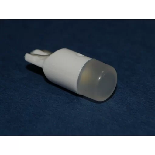 Габарит T10 1W, W2, 1x9, 5d WHITE 12V матовий