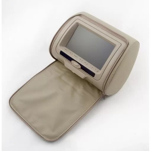 Підголовник з монітором та DVD-програвачем KLYDE Ultra 747 HD Beige (бежевий)