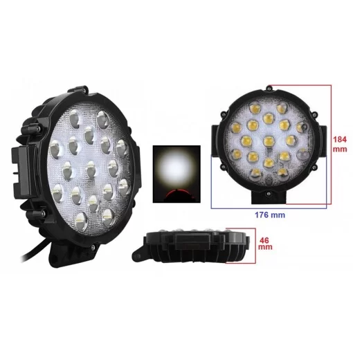 Світлодіодна фара дальнього світла AllLight 51W-Black УЦІНКА