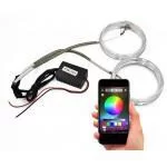 Светодиодные кольца (ангельские глазки) 80мм 2,5" RGB (2шт) Светодиодные кольца (ангельские глазки) 80мм 2,5" RGB (2шт)